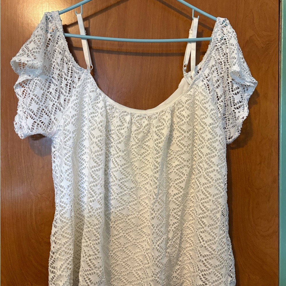 Maurices White Lace Blouse